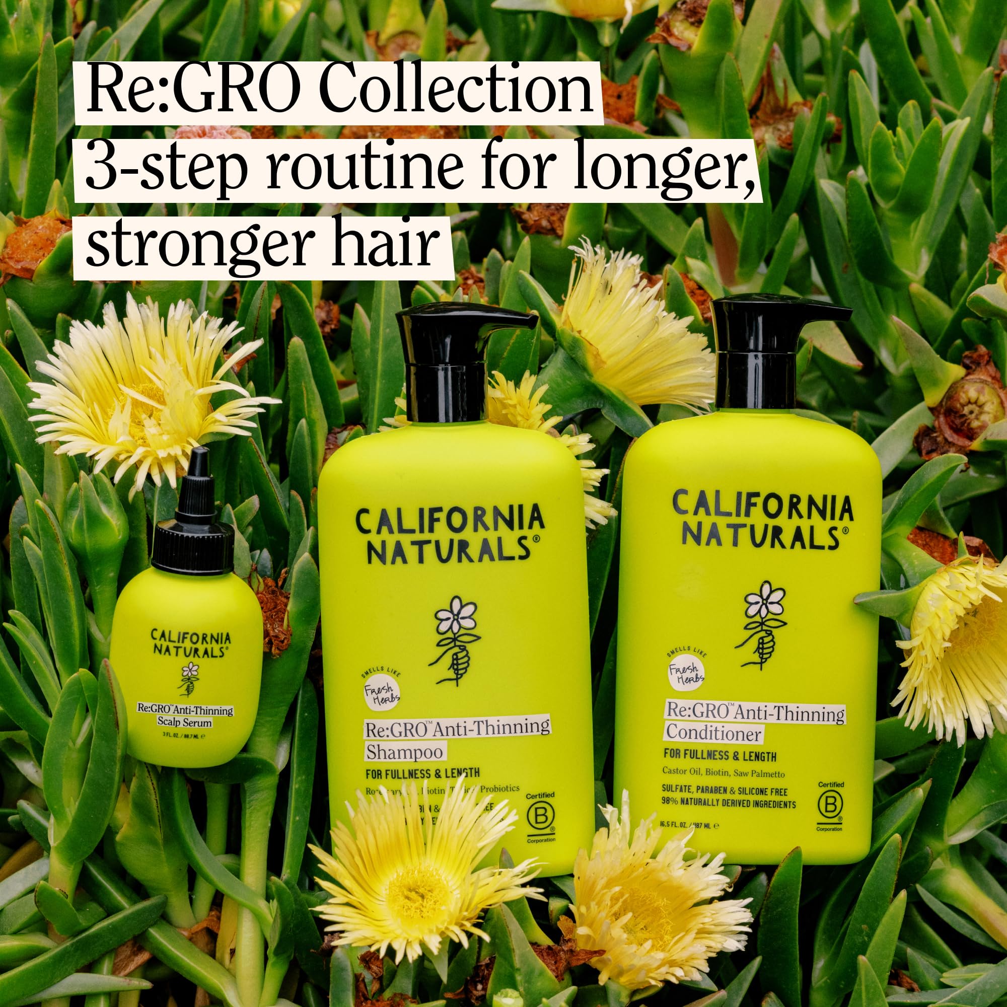 California Naturals Re:GRO Anti-Thinning Scalp Serum – 5% Capixyl, 3oz