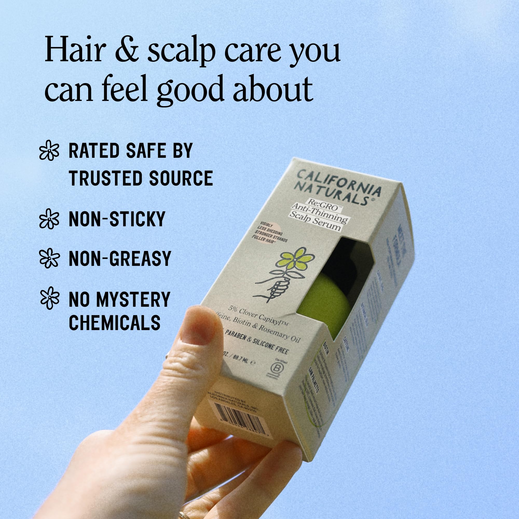 California Naturals Re:GRO Anti-Thinning Scalp Serum – 5% Capixyl, 3oz