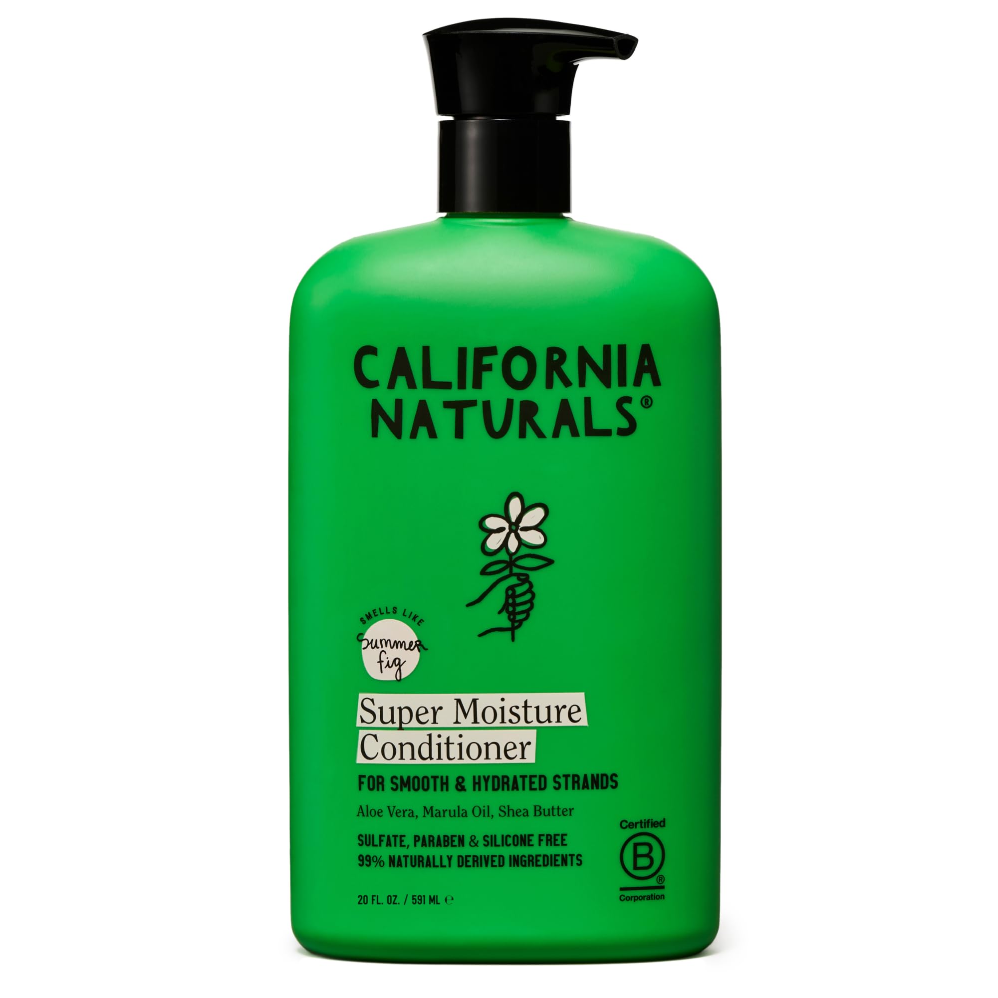 California Naturals Super Moisture Conditioner – Hydrating, Color-Safe for Damaged Hair | 20 fl oz