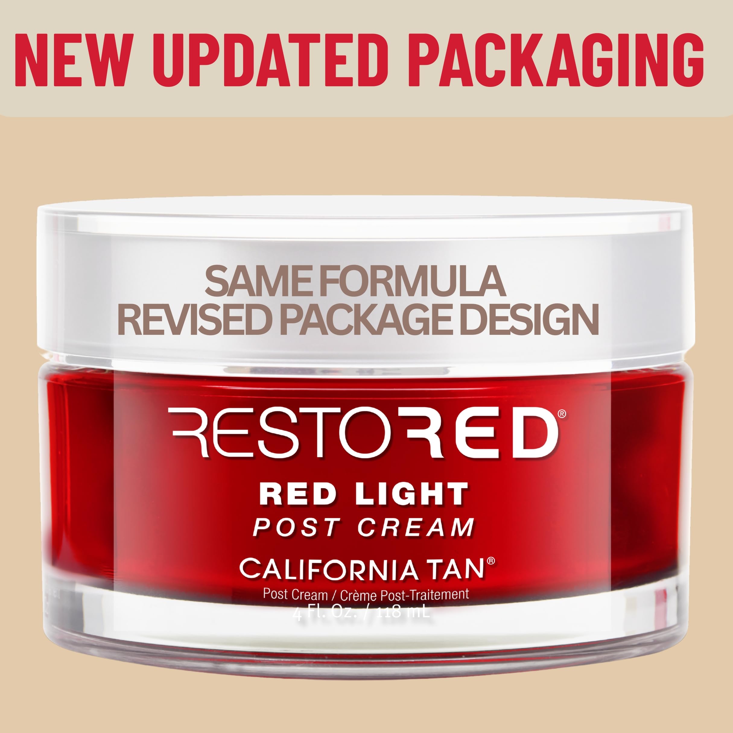 California Tan CT Restored Post Cream – Red Light Therapy Aftercare (4 oz)