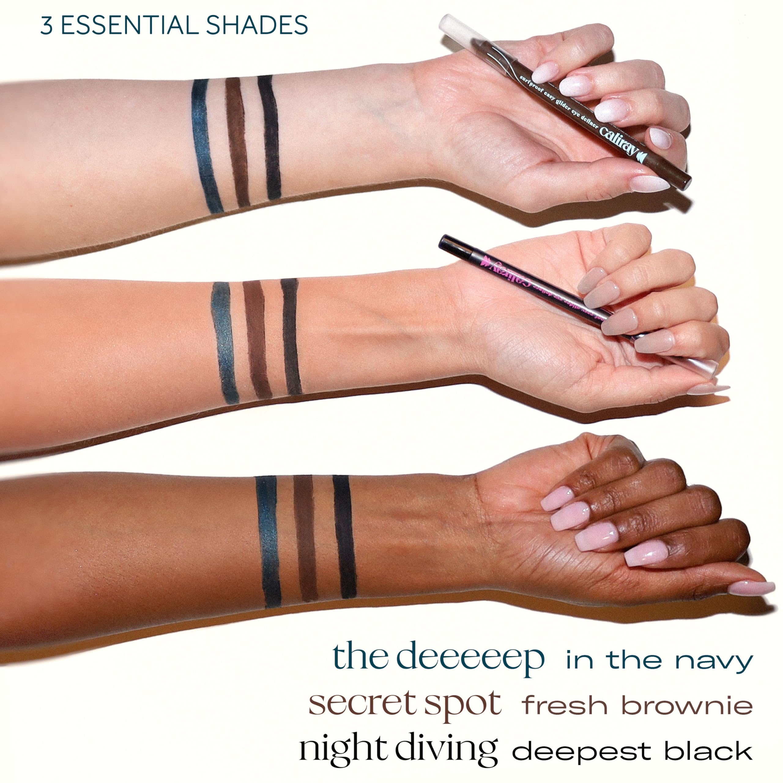 Caliray Surfproof Pencil Longwear Easy Glider Eye Definer – Secret Spot Brown (0.9 oz)