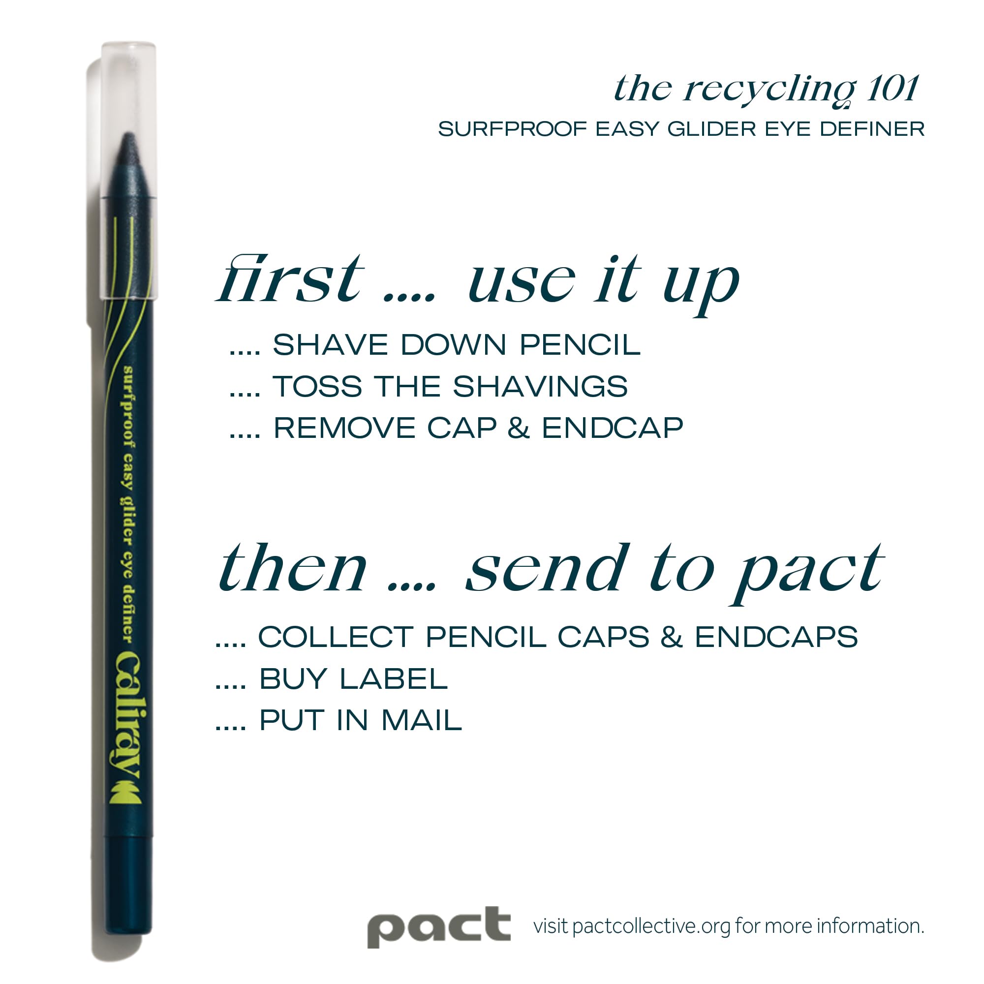 Caliray Surfproof Pencil Longwear Easy Glider Eye Definer – Secret Spot Brown (0.9 oz)