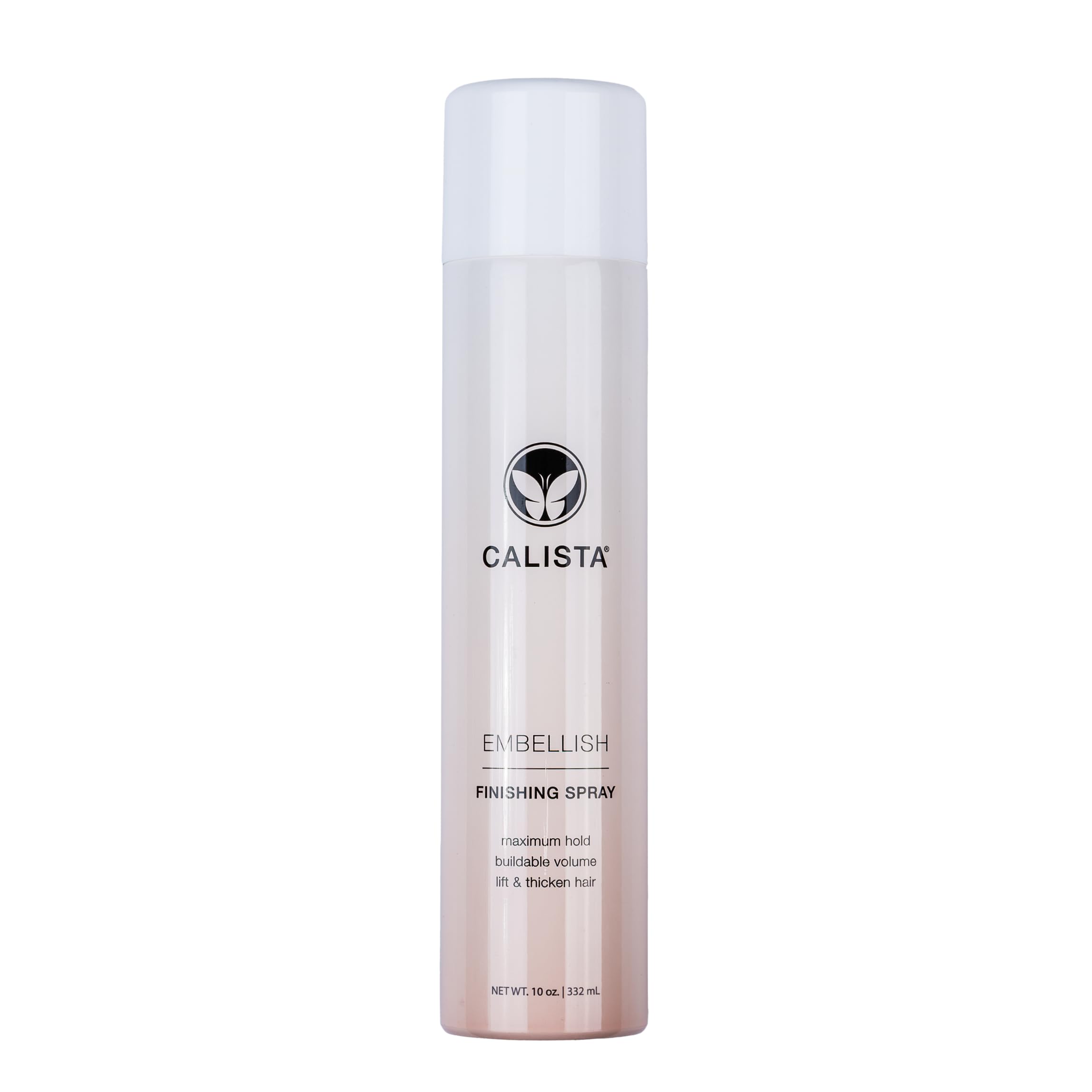 CALISTA Embellish Finishing Spray – Strong Hold Hairspray for Volume, Shine & Frizz Control | 10 oz