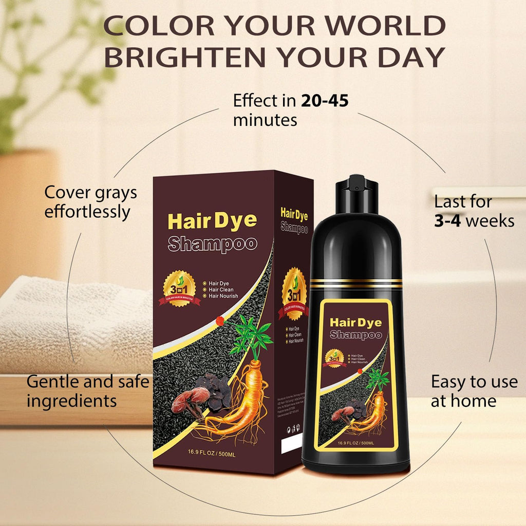 Callmynm Blonde Brown Hair Dye Shampoo 3-in-1 | Rich Color Shine 500ml
