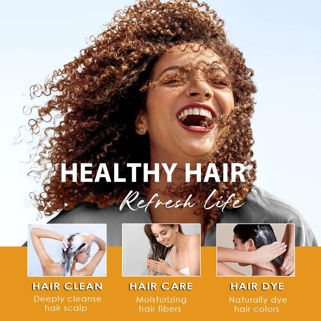 Callmynm Instant Wine Red Hair Dye Shampoo 3-in-1 for Gray Hair | 16.9 fl oz