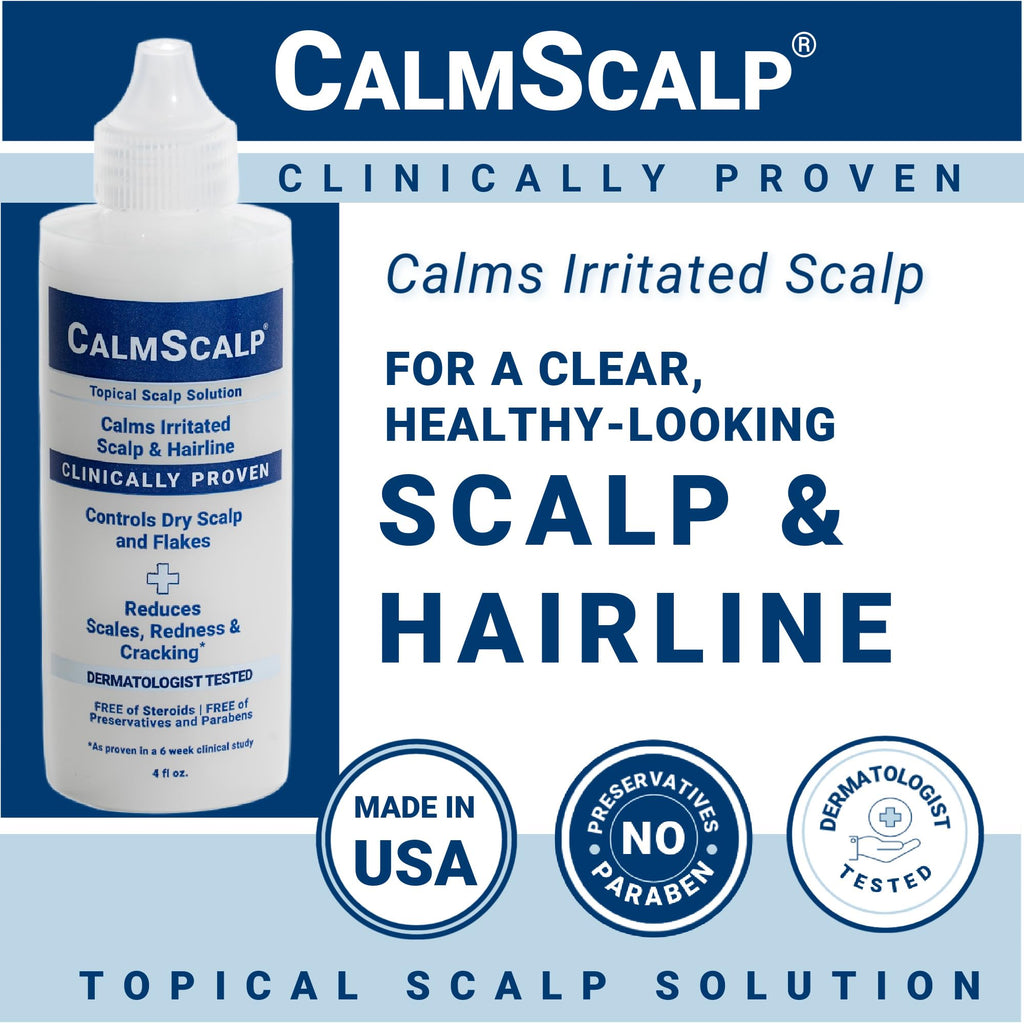 CalmScalp Scalp Treatment - Itch Relief, Flake Reduction, Made in USA - 4 oz