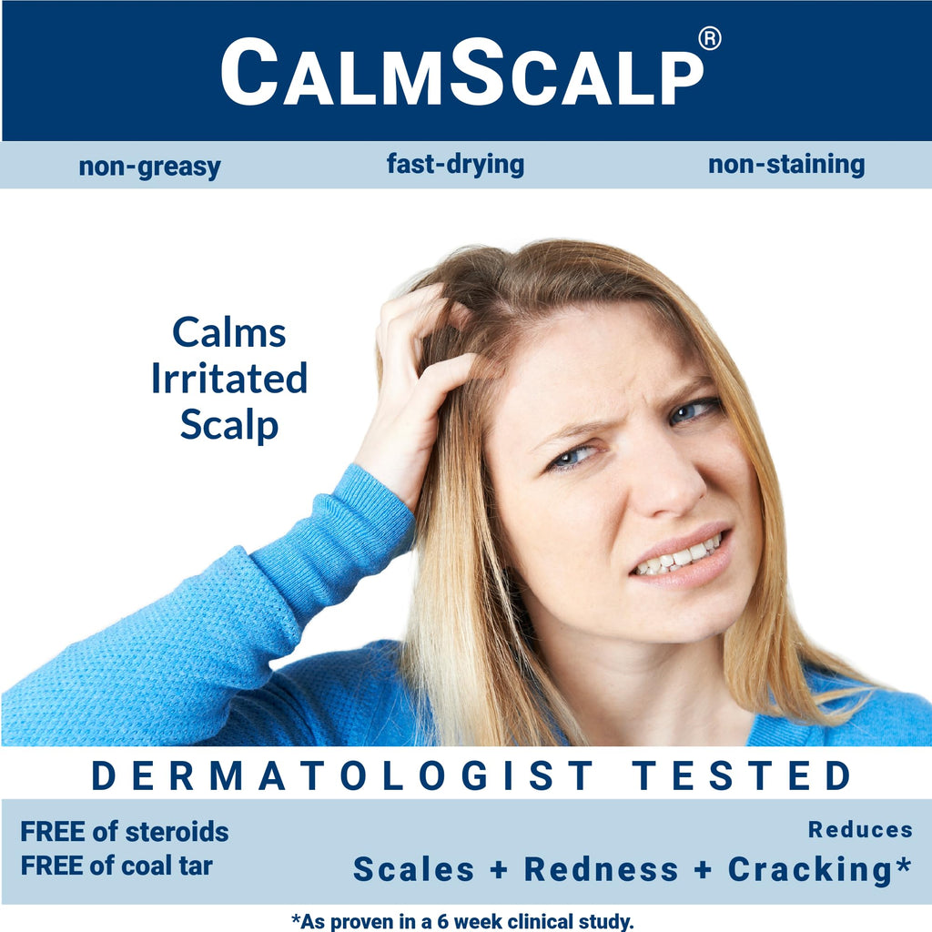 CalmScalp Scalp Treatment - Itch Relief, Flake Reduction, Made in USA - 4 oz