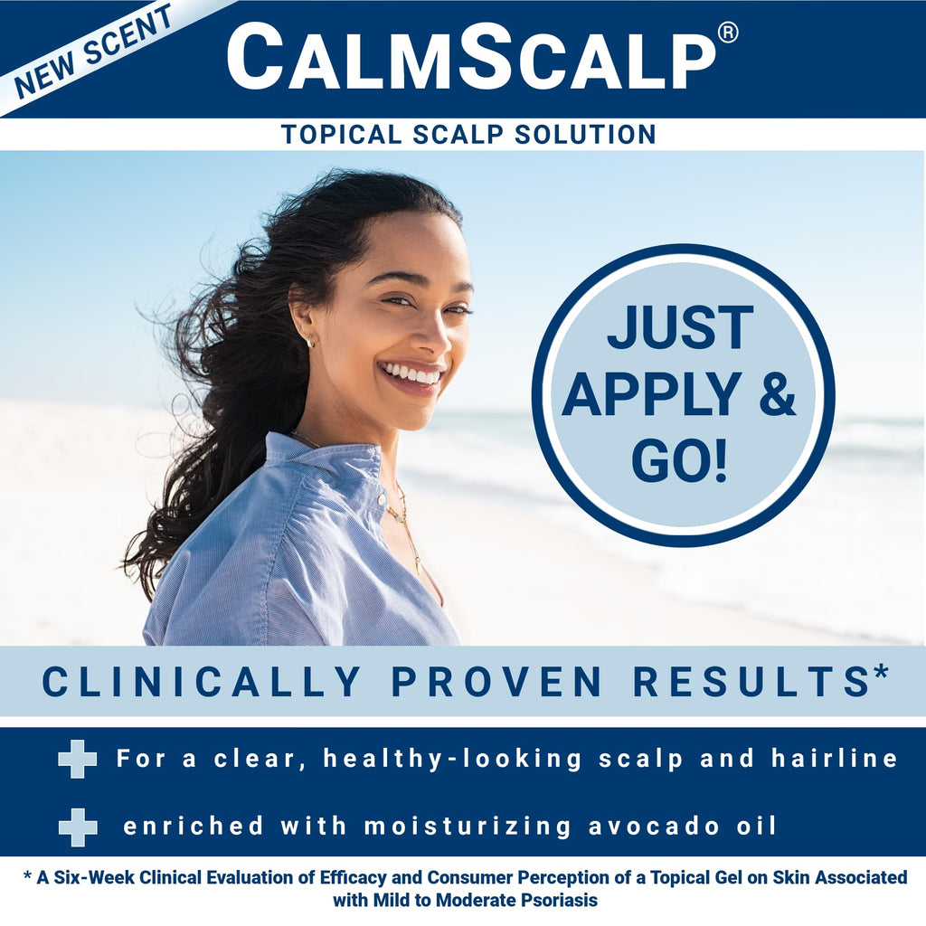 CalmScalp Scalp Treatment - Itch Relief, Flake Reduction, Made in USA - 4 oz