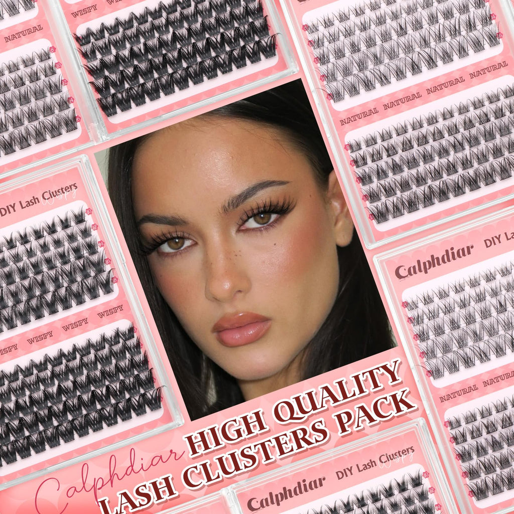 Calphdiar Wispy Lash Clusters – 230pcs, 4 Styles, 10-18mm