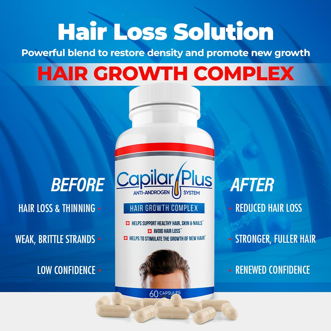 CalviStop Capilar Plus – Anti-Androgen Hair Growth Supplement | CALVISTOP