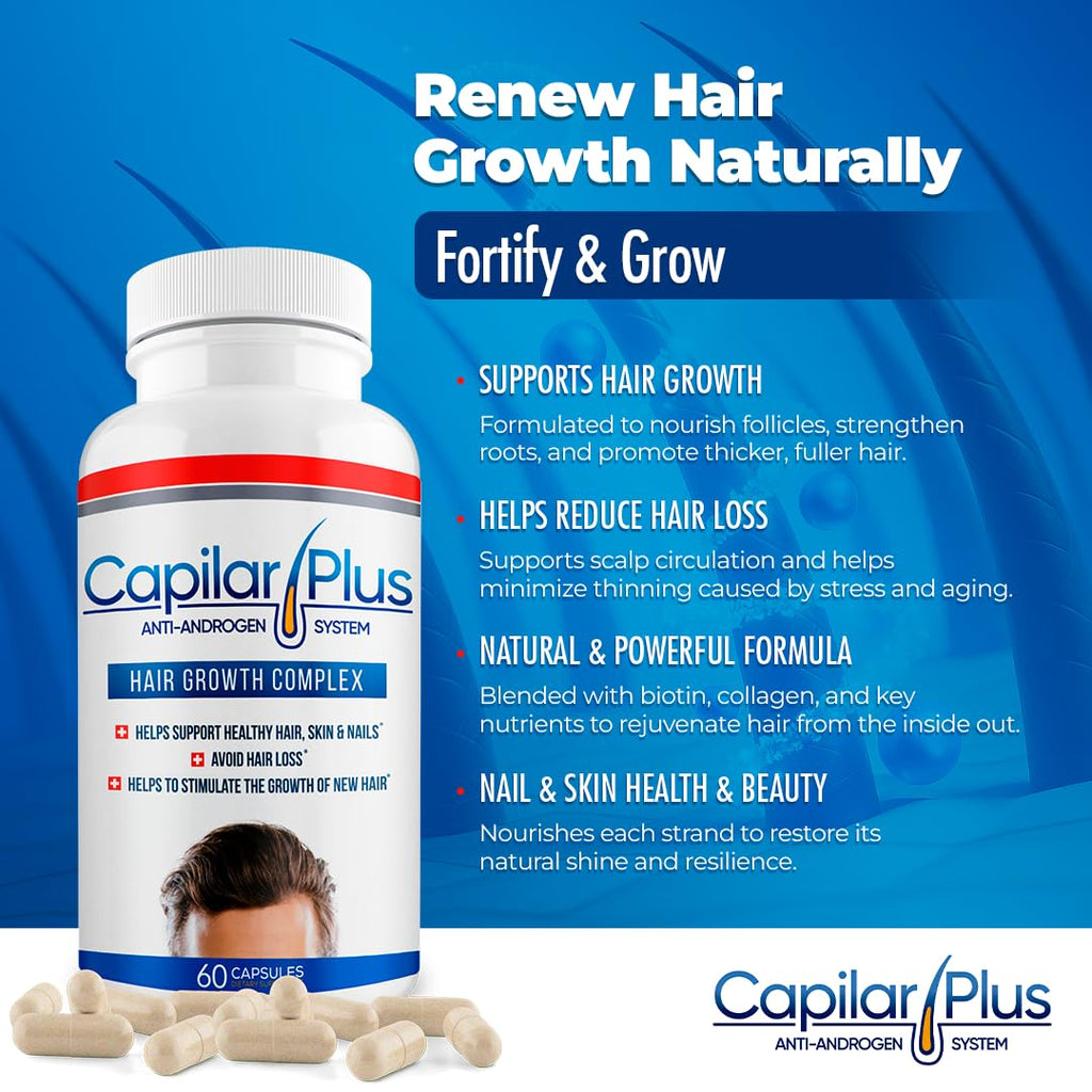 CalviStop Capilar Plus – Anti-Androgen Hair Growth Supplement | CALVISTOP