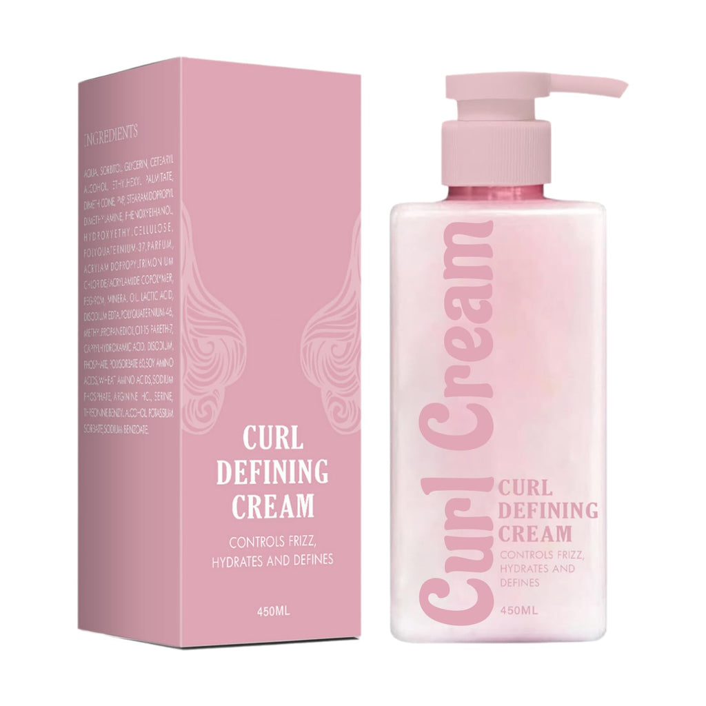 Calyphra Curl Defining Cream | 15.22 Fl Oz Anti-Frizz for Curly & Wavy Hair
