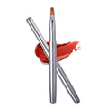 Camdeez Rownyeon Travel Retractable Lip Brush – Portable Flat Lip Applicator (Silver)