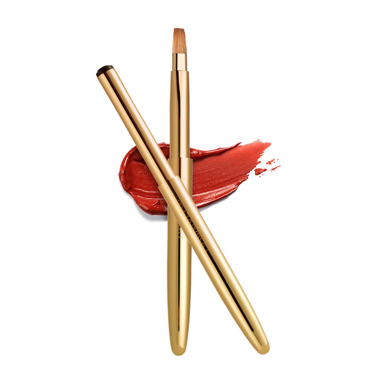 Camdeez Rownyeon Travel Retractable Lip Brush – Portable Lipstick & Gloss Tool