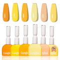 CAMILA Neon Yellow Gel Nail Polish Set – 6x15ml, Soak Off UV/LED, High Pigment