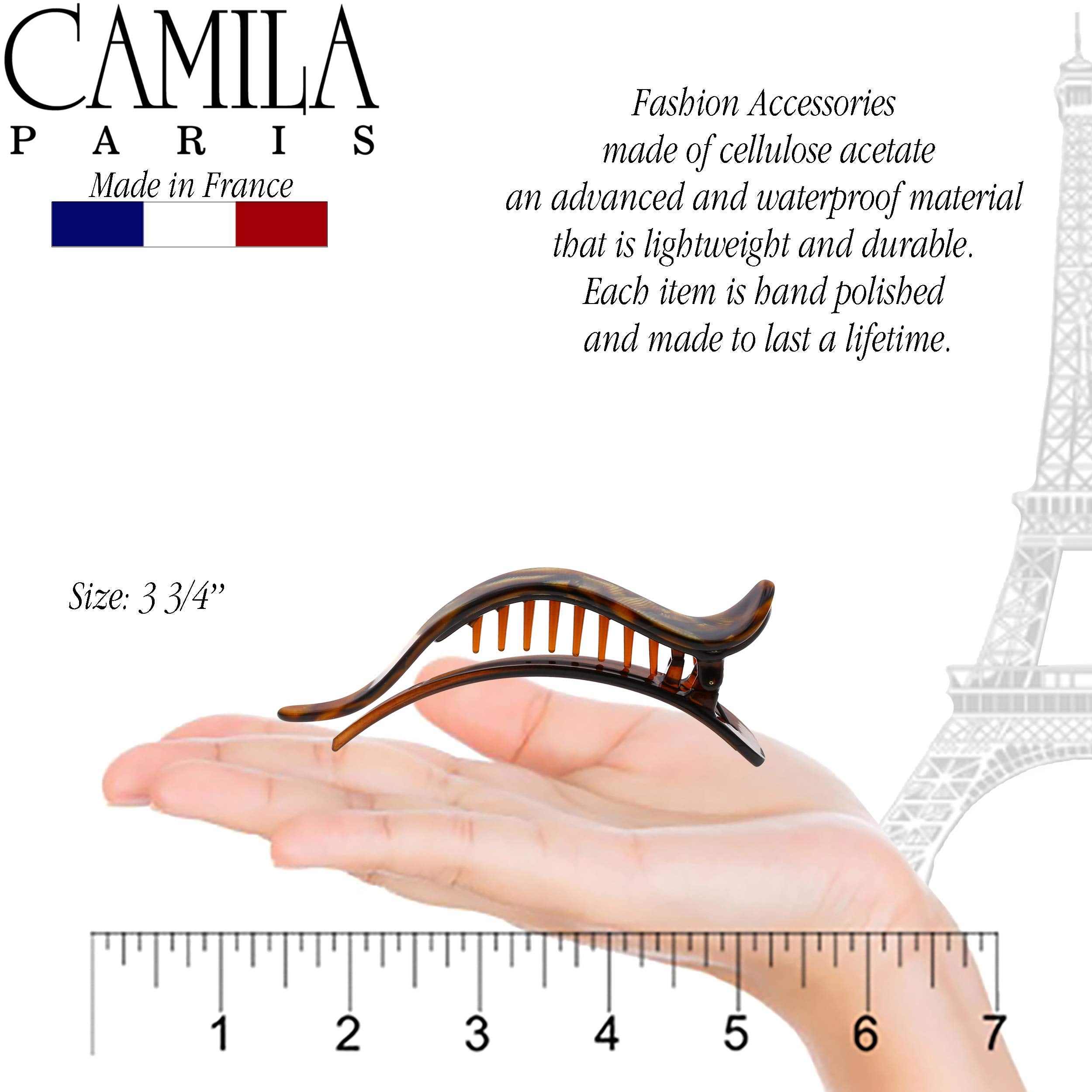 Camila Paris CP2478 French Hair Clip – Alligator Clip, Handmade in France, Strong Hold