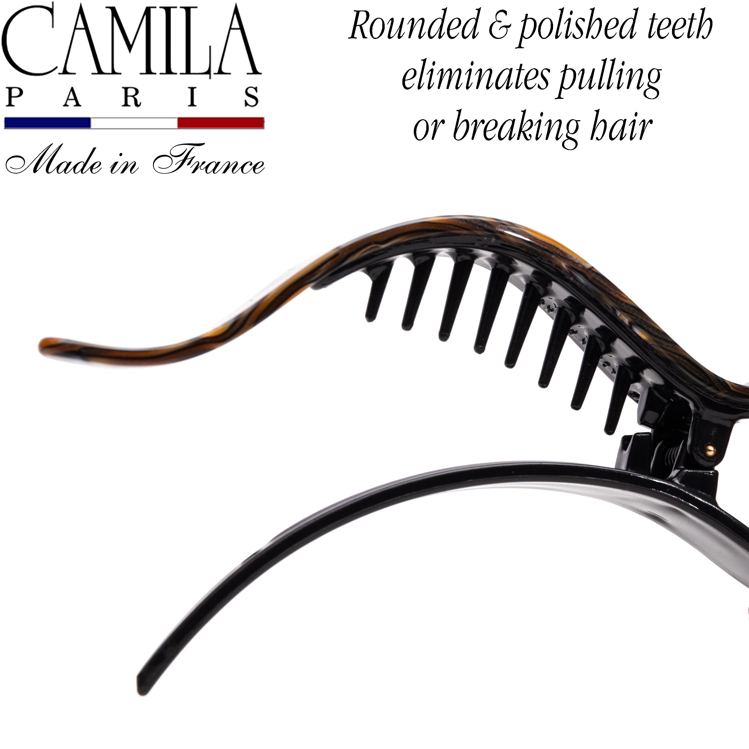 Camila Paris CP2478 French Hair Clip – Alligator Clip, Handmade in France, Strong Hold