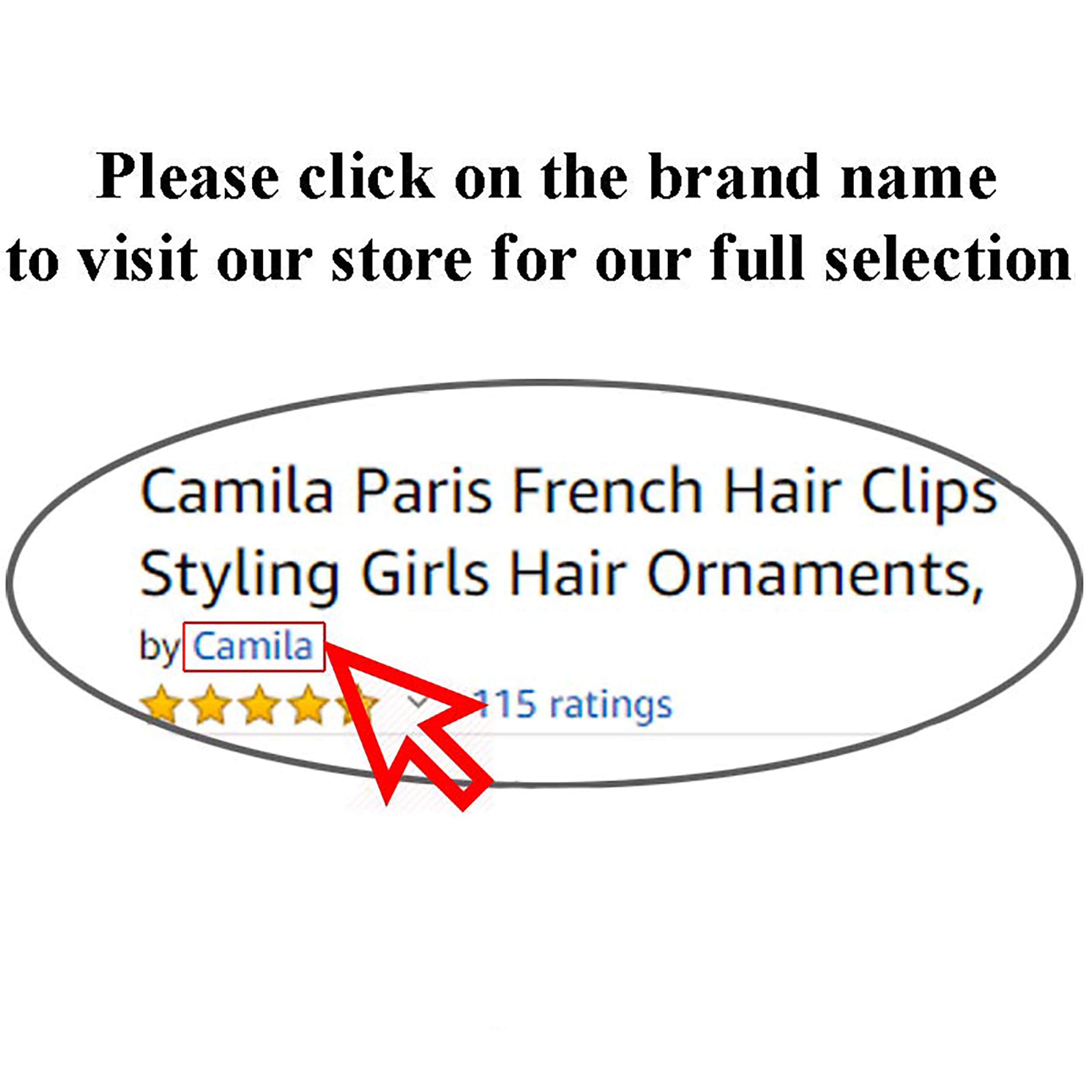 Camila Paris CP2990 French Hair Barrette – Handmade, Strong Hold, No Slip