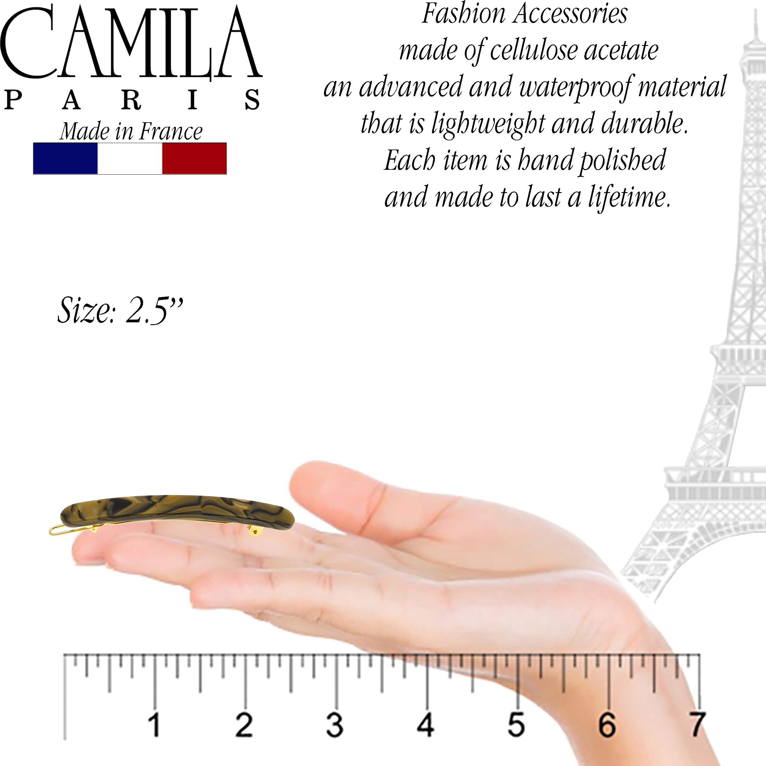 Camila Paris CP2990 French Hair Barrette – Handmade, Strong Hold, No Slip