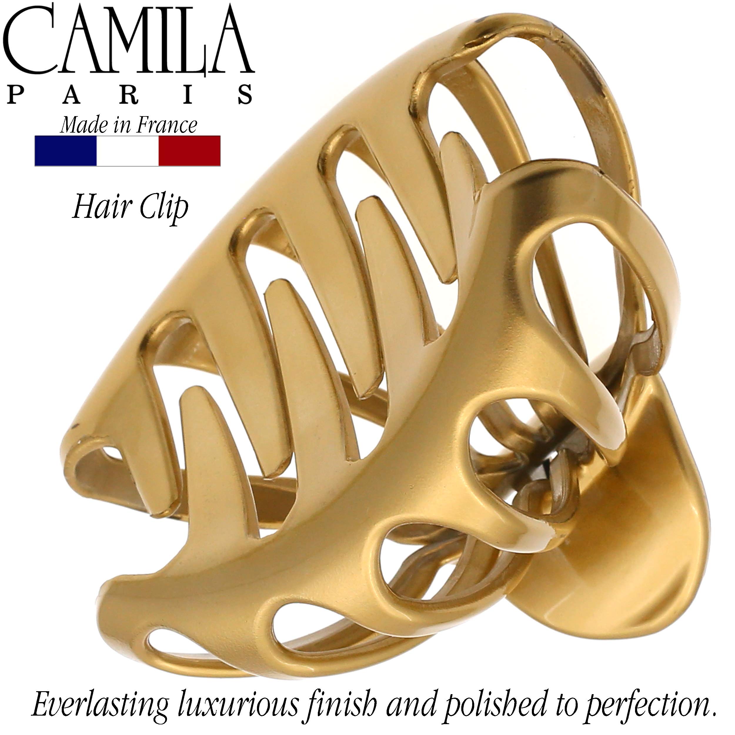 Camila Paris CP3052 2PK French Octopus Hair Clips – Strong Hold for Thick Hair, Made in France
