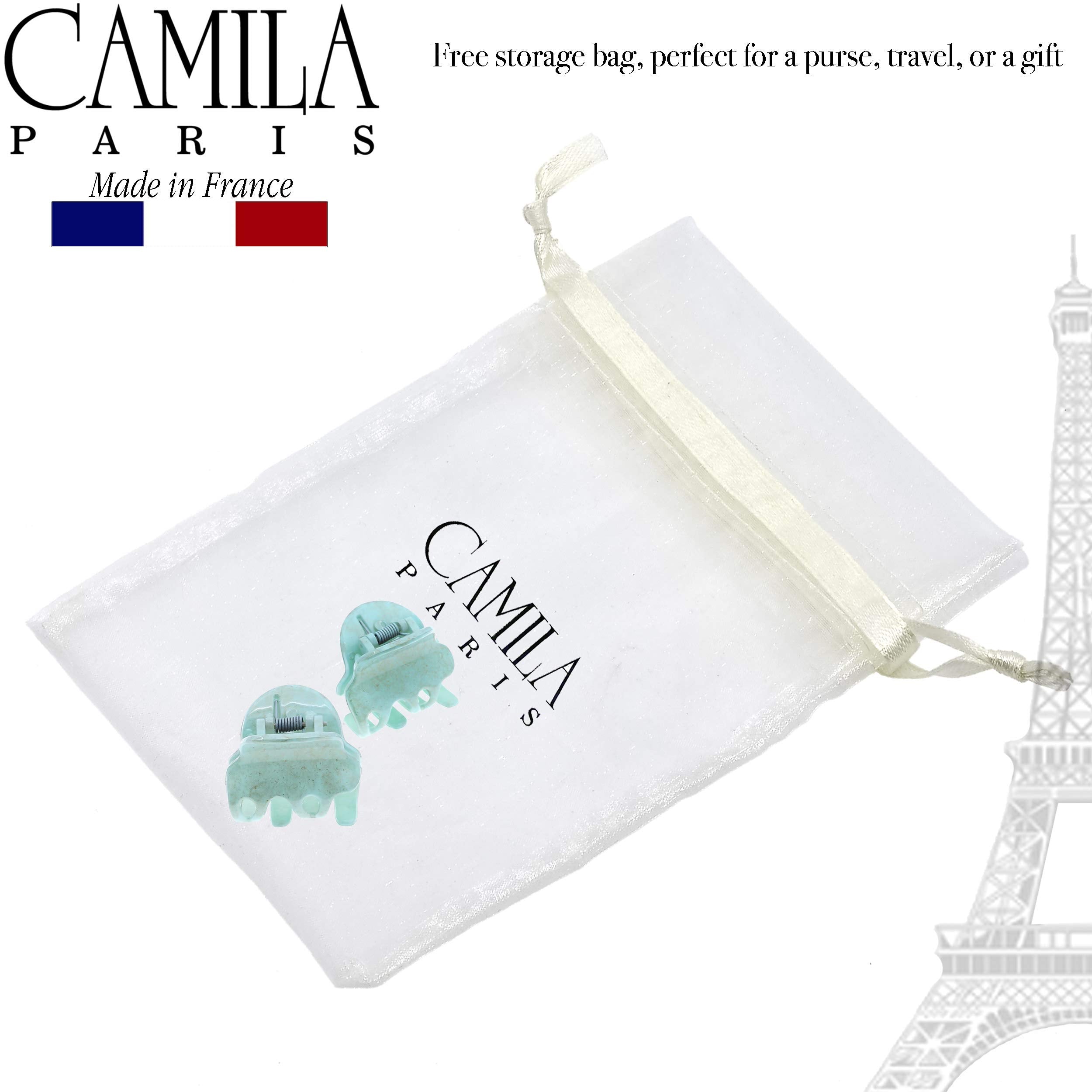 Camila Paris CP3088 French Hair Clip Set – Mint Claw Clips, Strong Hold (2-Pack)