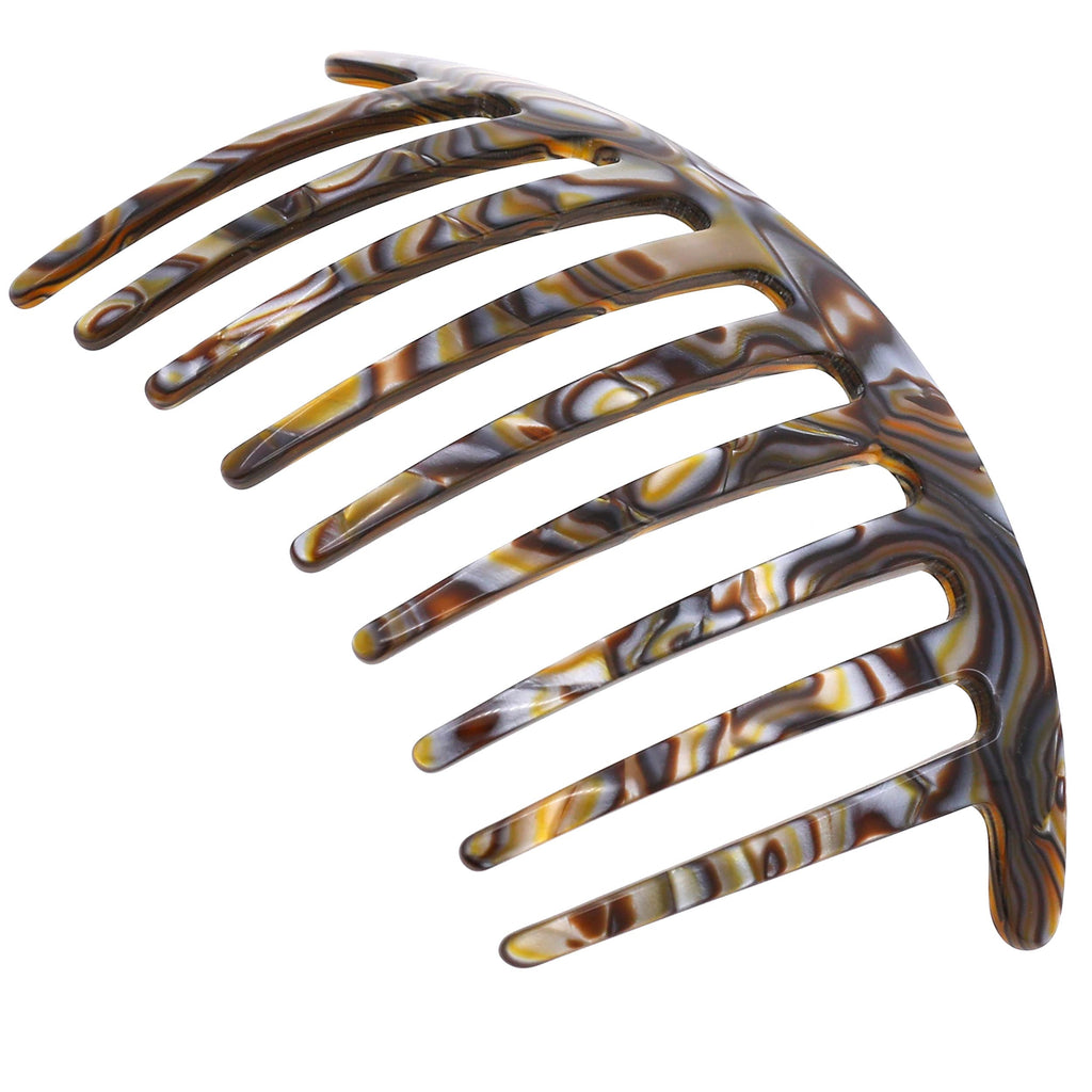 Camila Paris CP3182 French Handmade Side Comb – Onyx 4-Inch Curved Hair Clip