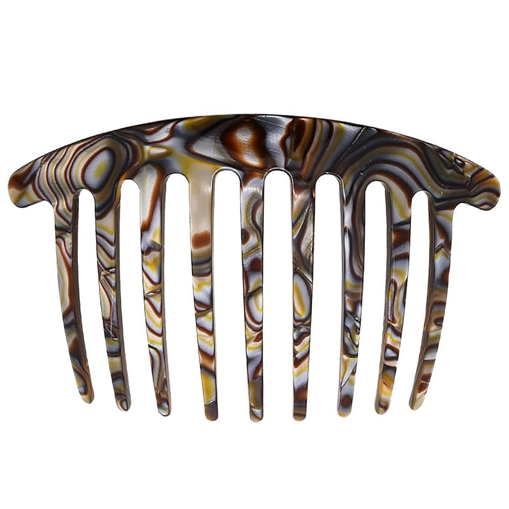 Camila Paris CP3182 French Handmade Side Comb – Onyx 4-Inch Curved Hair Clip
