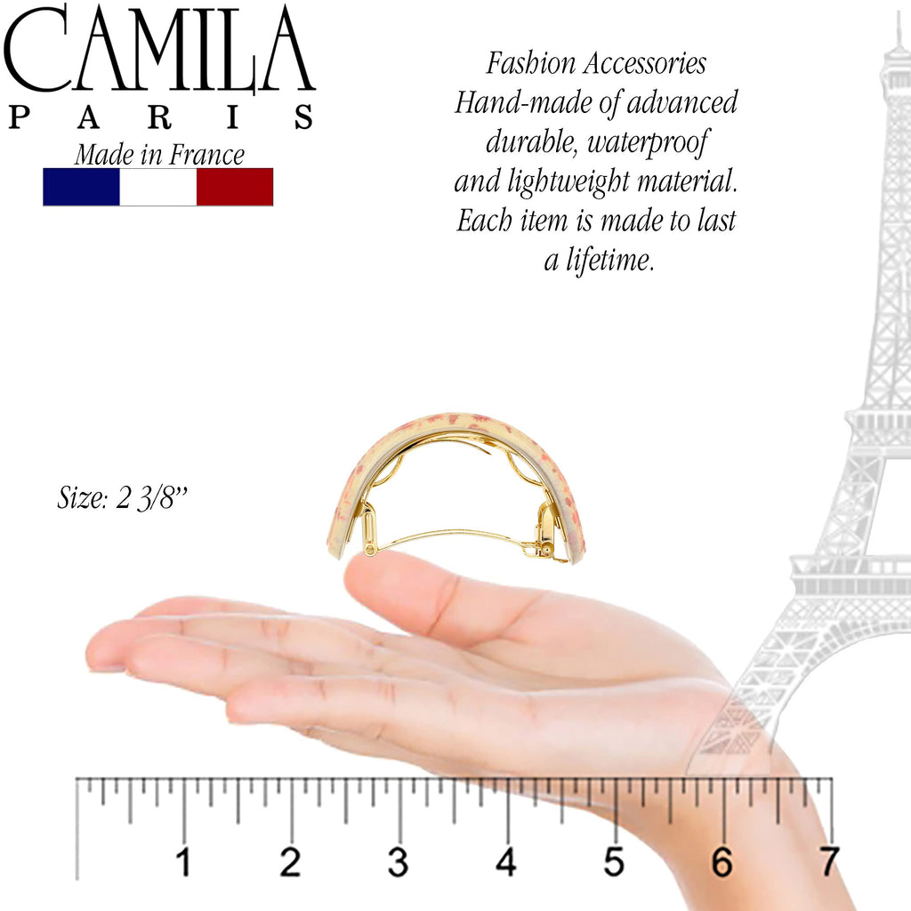 Camila Paris CP3234 Beige French Hair Barrette – Strong Hold for Fine Long Hair