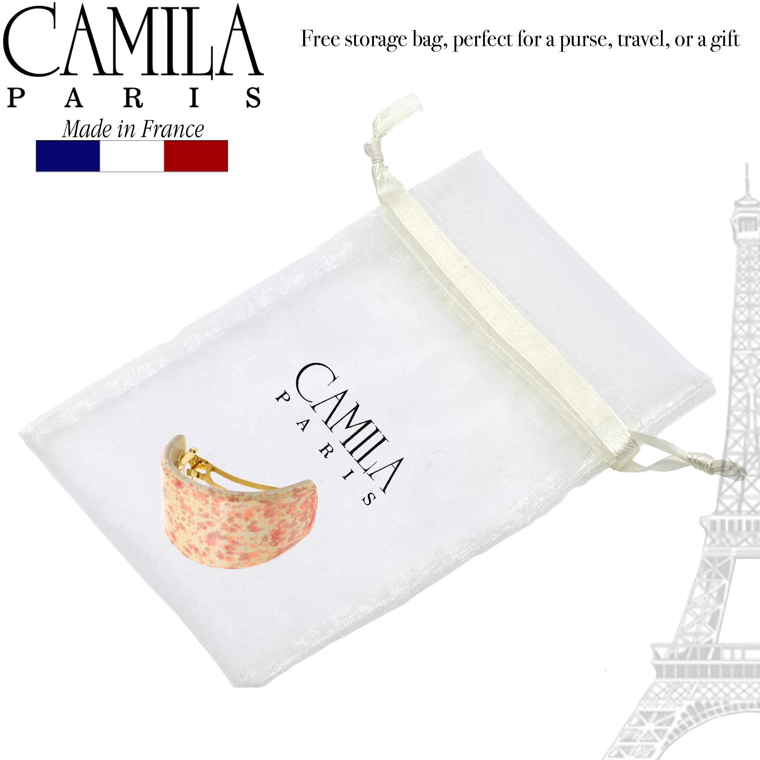 Camila Paris CP3234 Beige French Hair Barrette – Strong Hold for Fine Long Hair