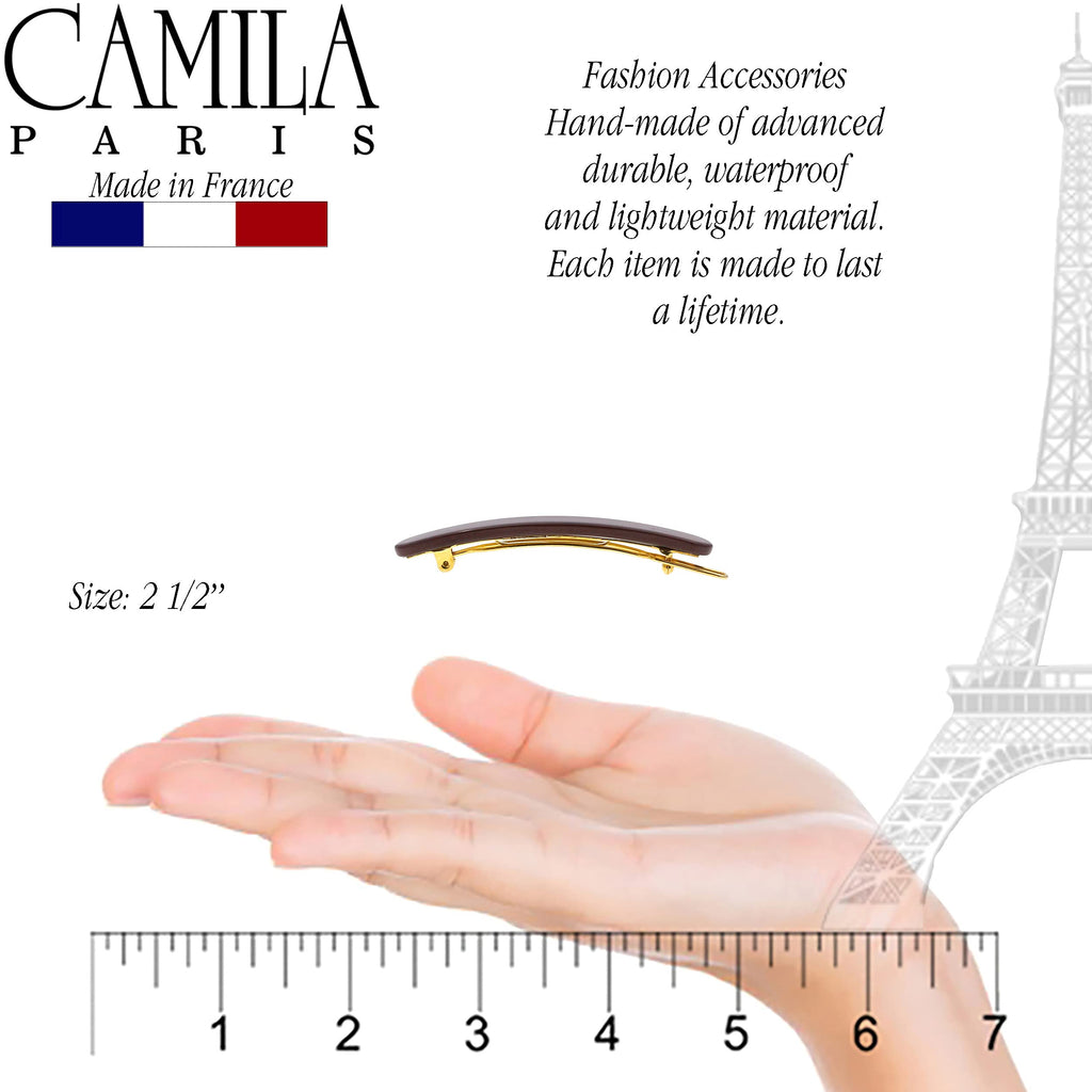 Camila Paris CP3283 French Hair Barrette Clip – Handmade in France, Strong Hold, No Slip