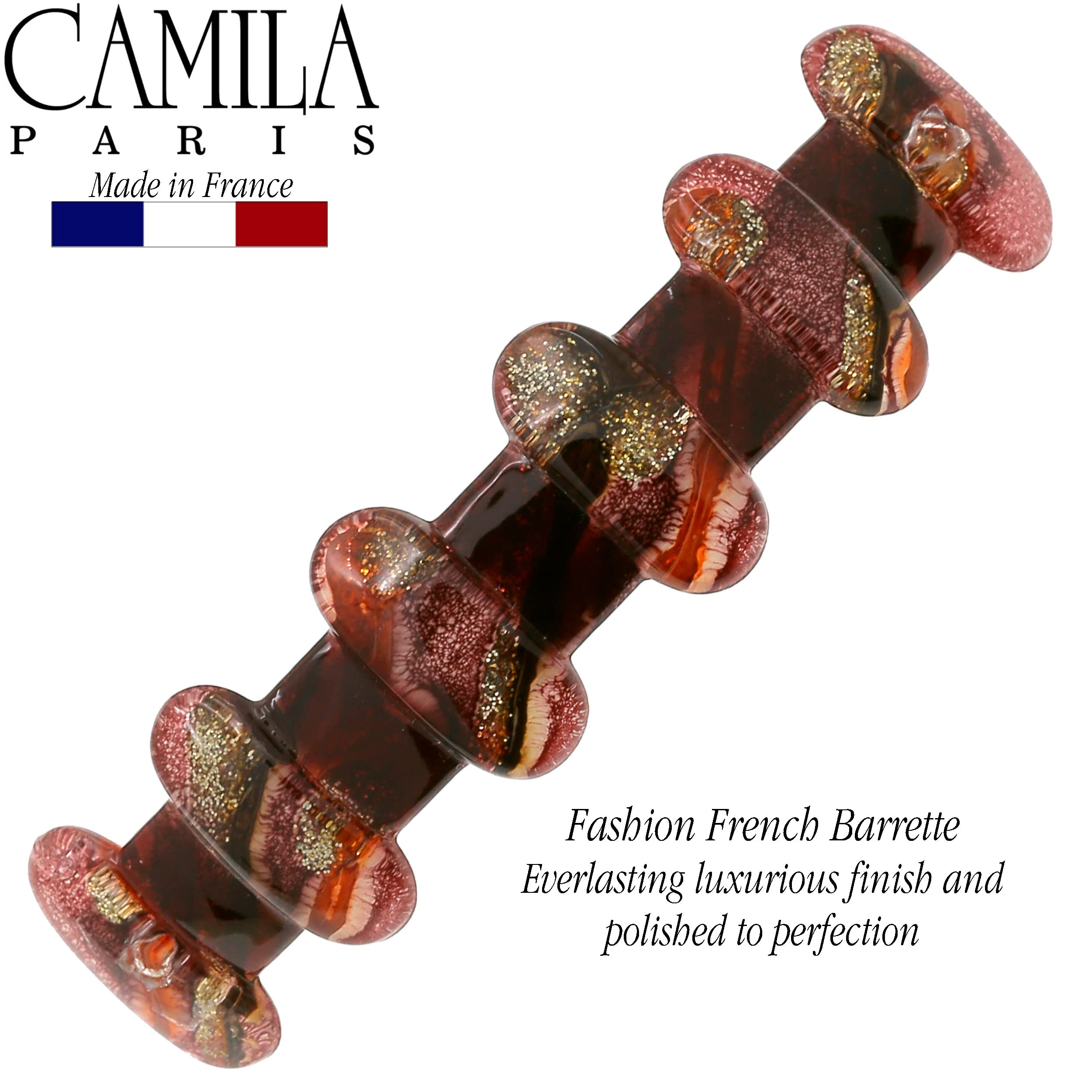Camila Paris CP3304 French Hair Barrette – Strong Hold for Thick Hair (Made in France)