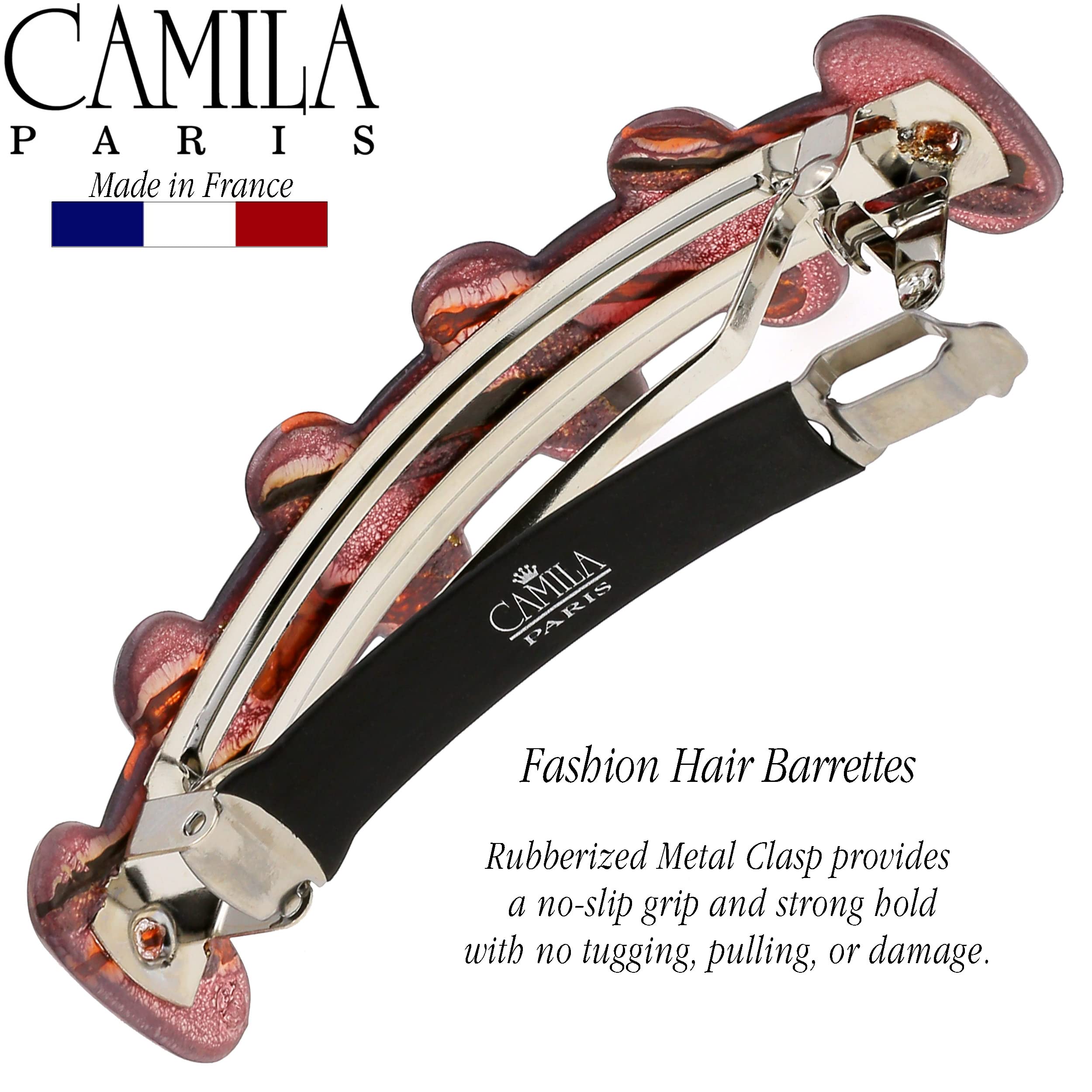 Camila Paris CP3304 French Hair Barrette – Strong Hold for Thick Hair (Made in France)