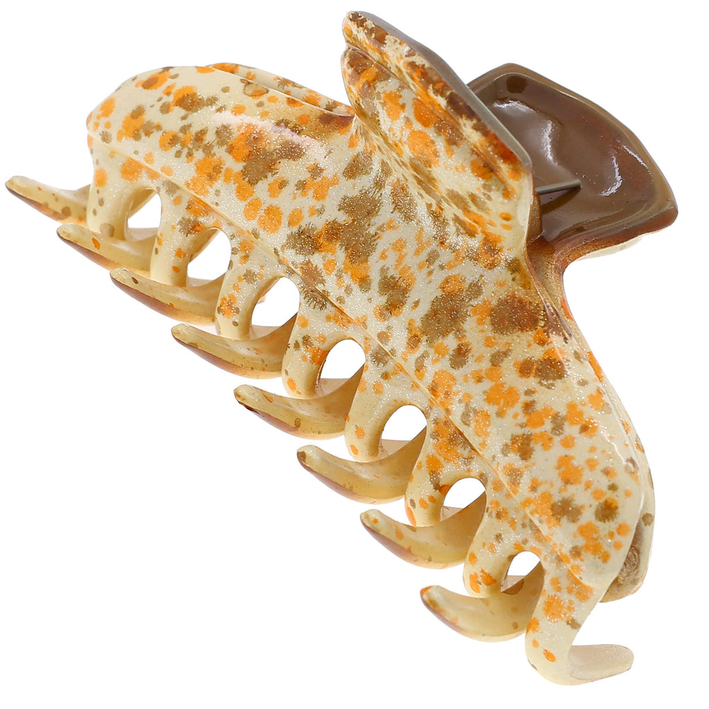 Camila Paris CP3307 Hair Clip – Strong Hold Orange Butterfly Clip for Thick, Long Hair | Made in France