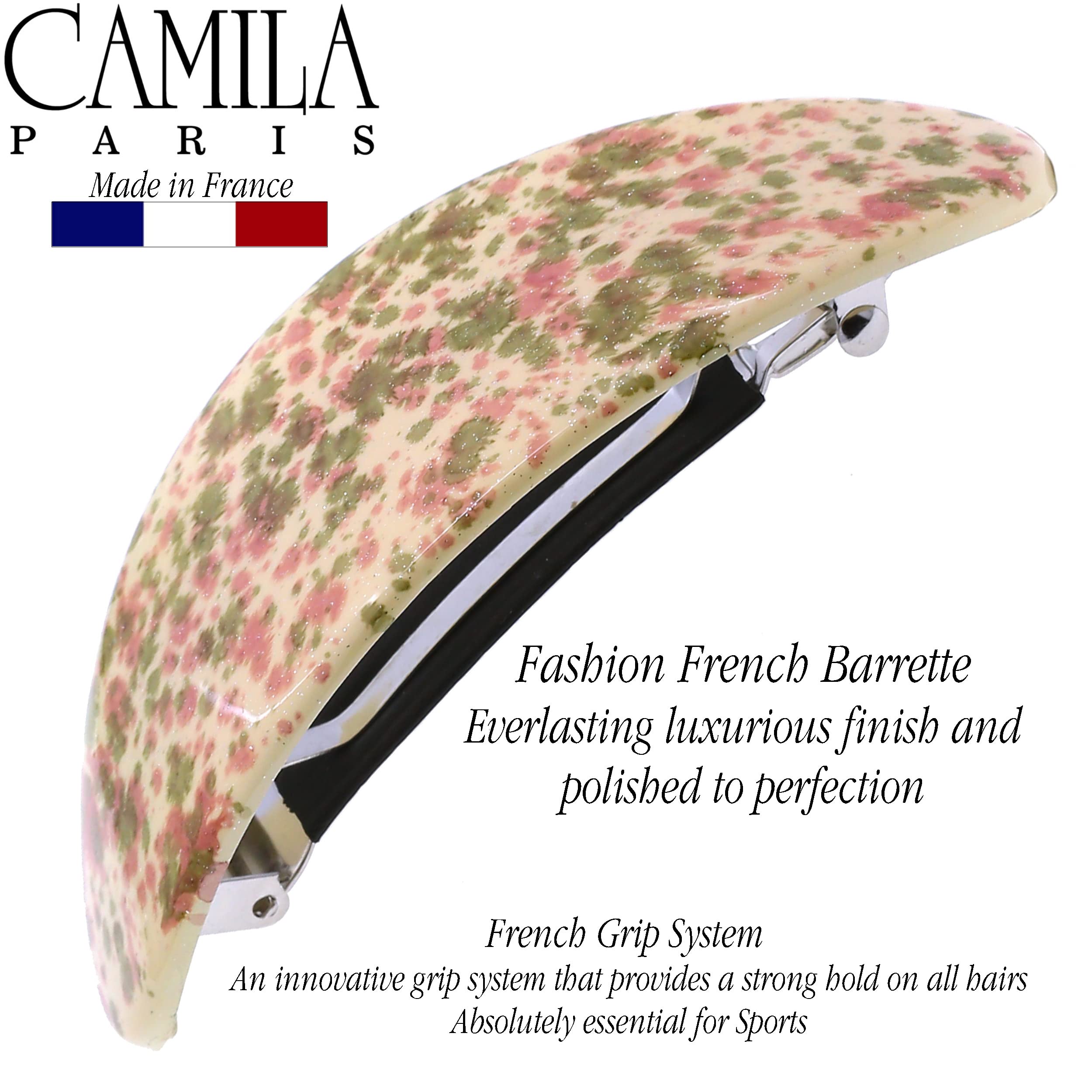 Camila Paris CP3323 Oval Hair Barrette – Strong Hold for Thick Hair | Made in France