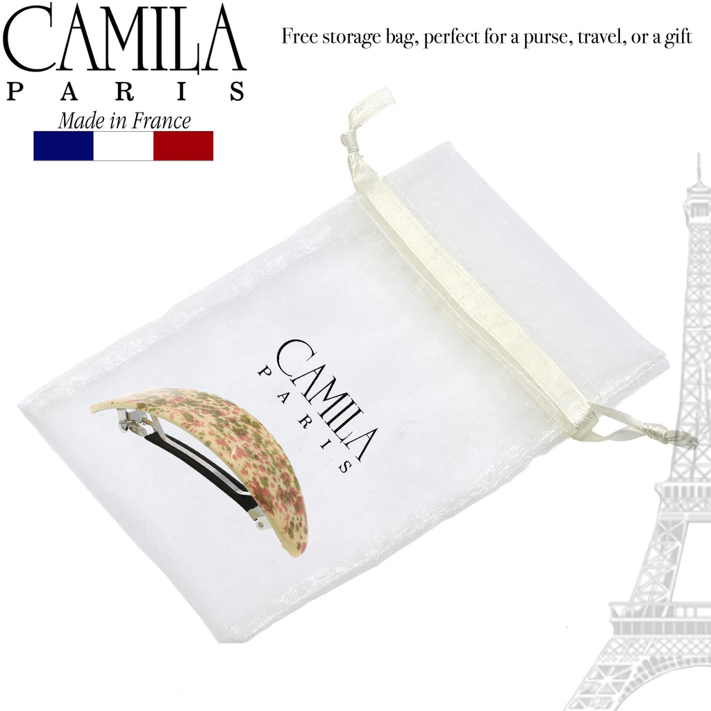 Camila Paris CP3323 Oval Hair Barrette – Strong Hold for Thick Hair | Made in France