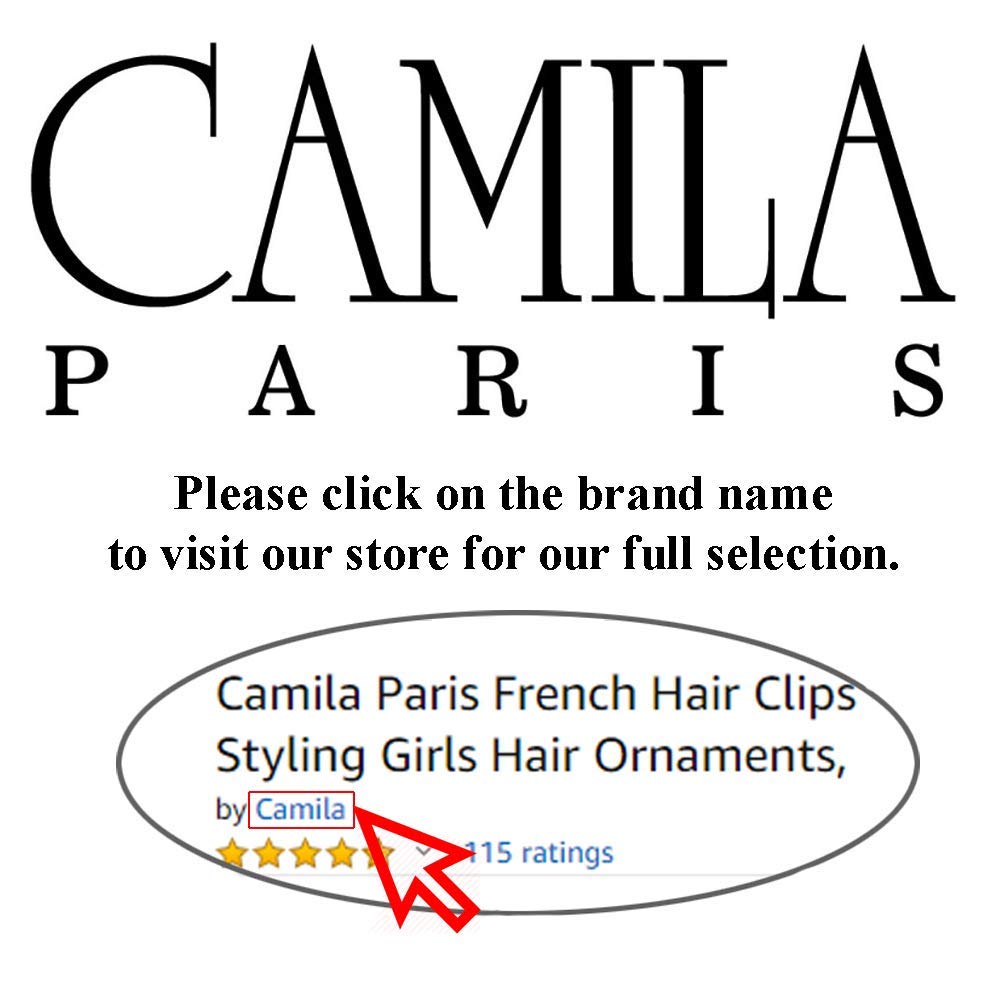Camila Paris CP3323 Oval Hair Barrette – Strong Hold for Thick Hair | Made in France