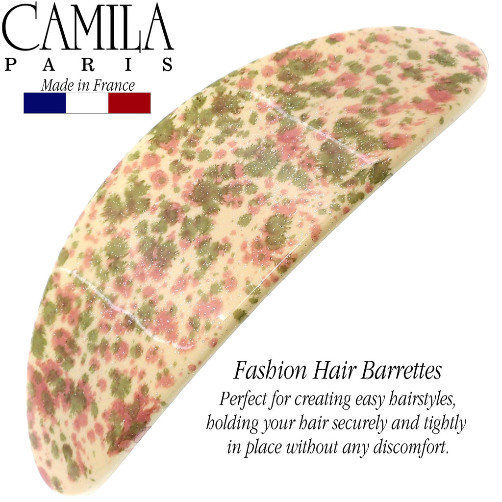 Camila Paris CP3323 Oval Hair Barrette – Strong Hold for Thick Hair | Made in France