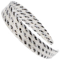 Camila Paris CP3465 French Headband – Handmade White & Gray, No-Slip Grip, Flexible & Durable