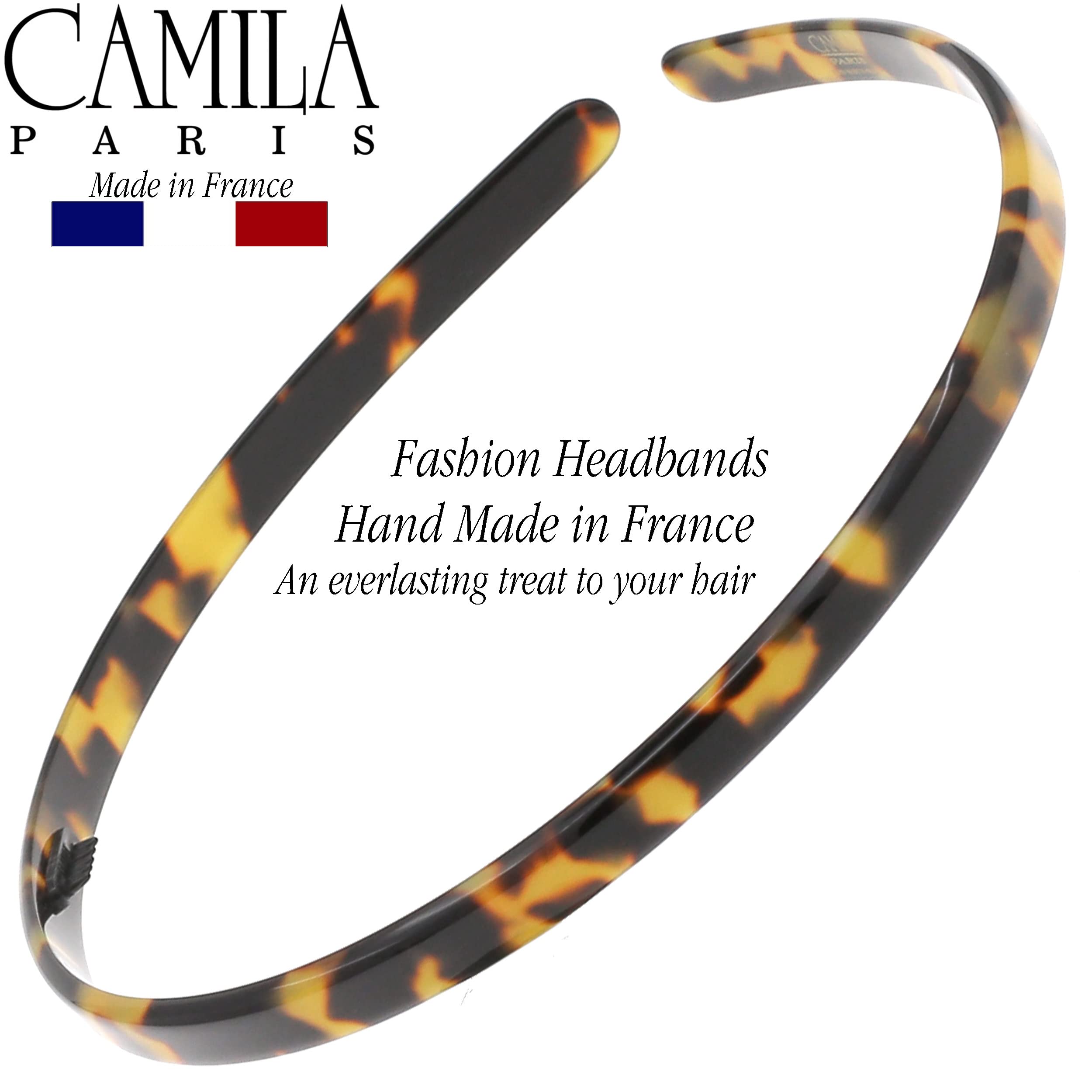 Camila Paris CP3469 French Headband for Women — No-Slip Grip, Flexible Comfort, Made in France