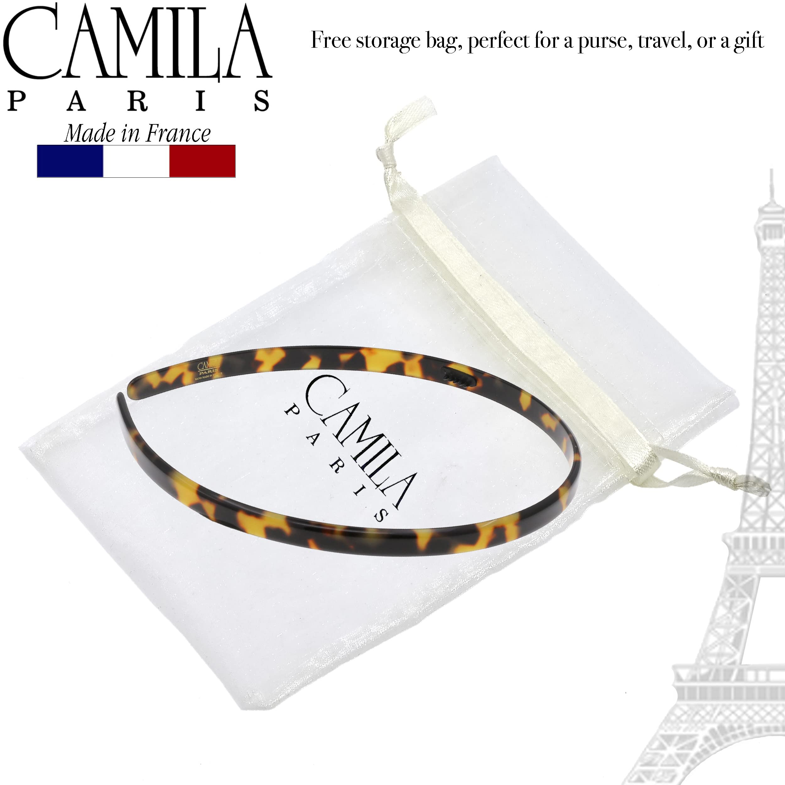 Camila Paris CP3469 French Headband for Women — No-Slip Grip, Flexible Comfort, Made in France