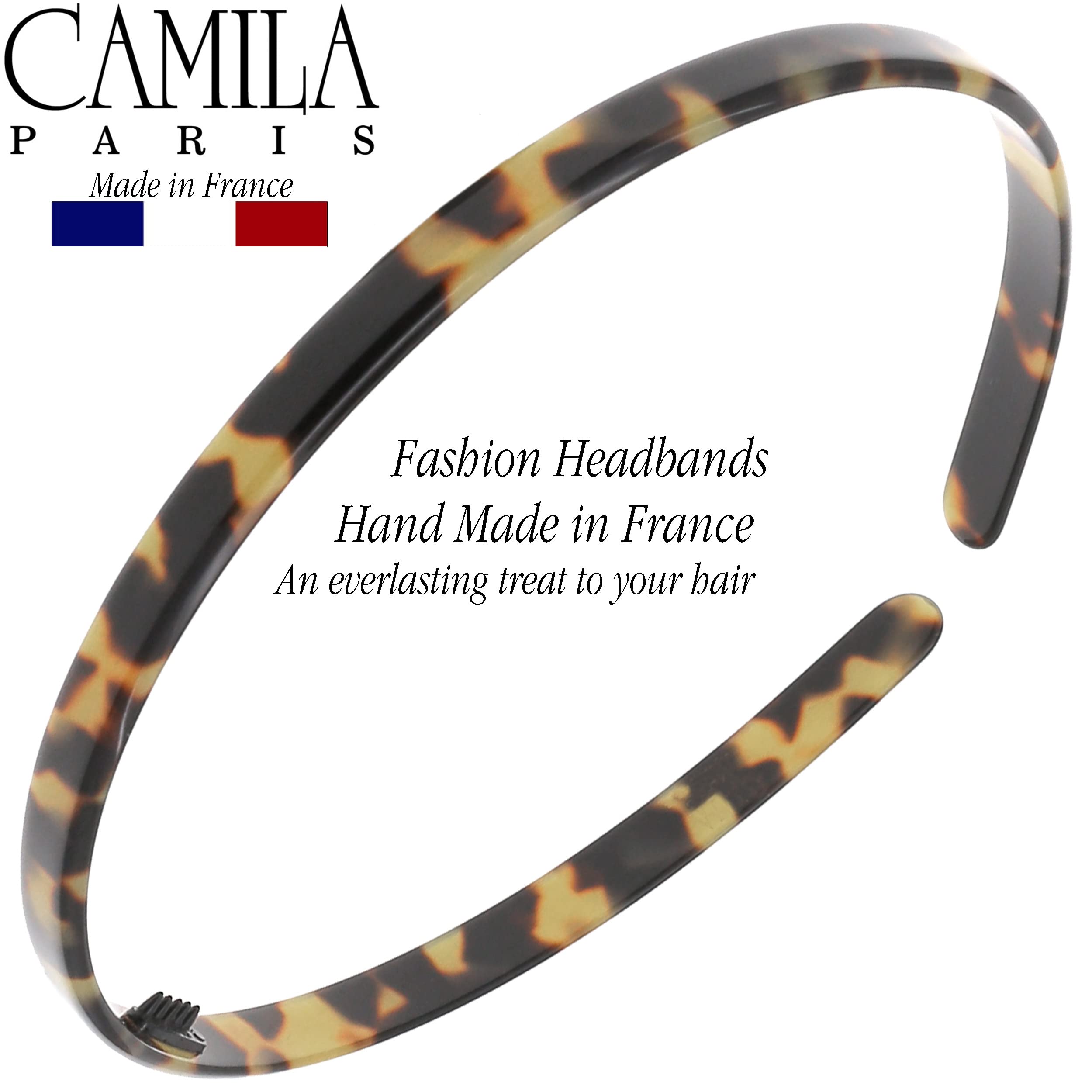 Camila Paris CP3469 French Headband for Women — No-Slip Grip, Flexible Comfort, Made in France
