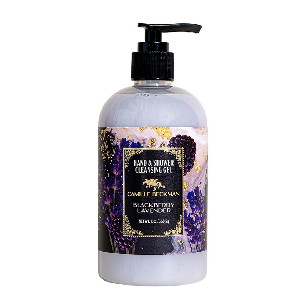 Camille Beckman Blackberry Lavender Hand & Shower Cleansing Gel – 13 oz