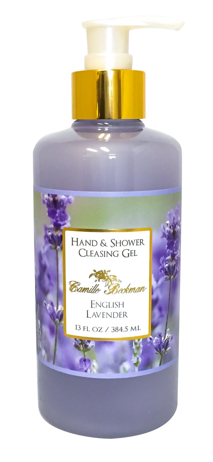 Camille Beckman Hand & Shower Cleansing Gel – English Lavender, 13 oz
