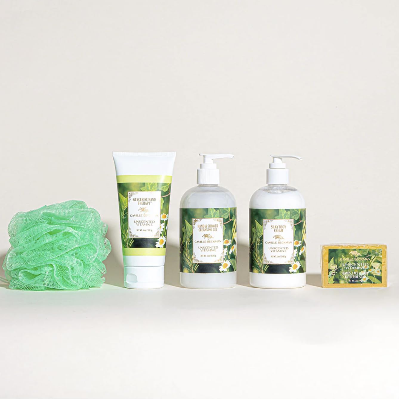 Camille Beckman Essentials Gift Basket – Vitamin E Unscented Skincare Set