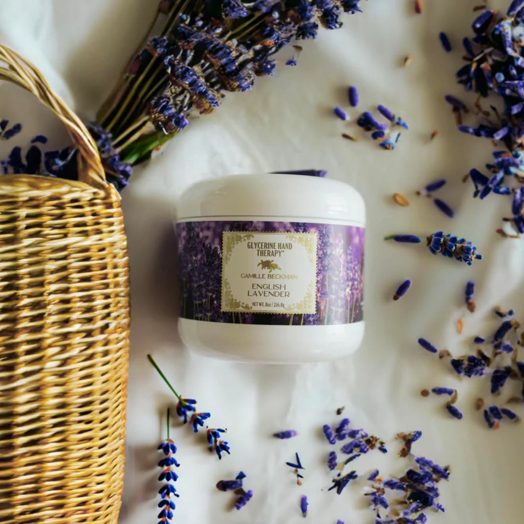 Camille Beckman Glycerine Hand Therapy Cream – English Lavender, 8 oz