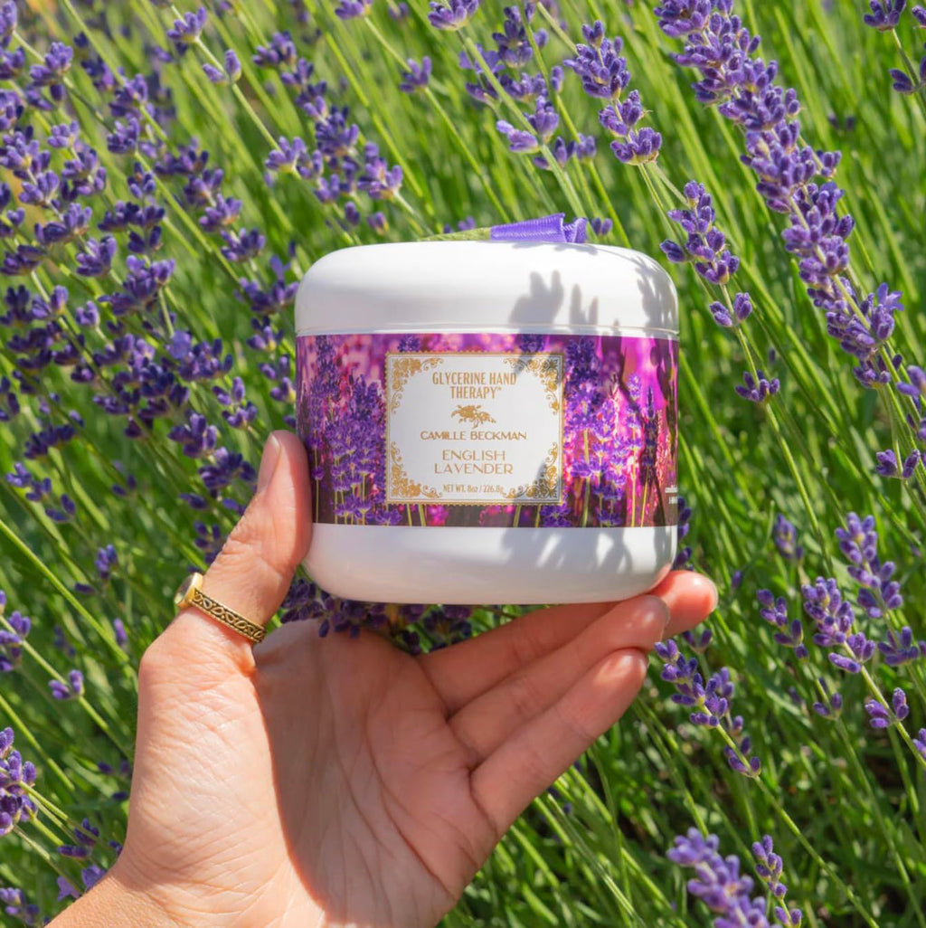 Camille Beckman Glycerine Hand Therapy Cream – English Lavender, 8 oz