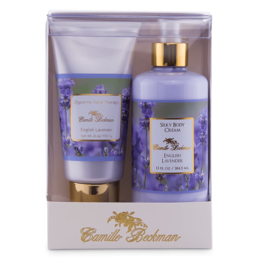 Camille Beckman Hand & Body Duet Set – Silky Body Cream + Glycerine Hand Therapy with English Lavender