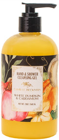 Camille Beckman Hand & Shower Cleansing Gel – White Pumpkin & Cardamom, 13 oz