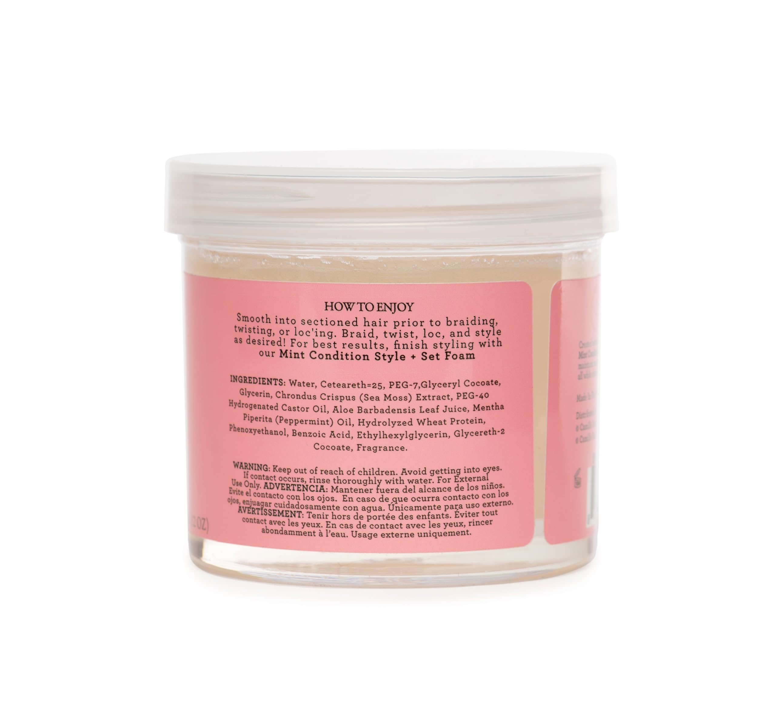 Camille Rose Mint Condition Braiding Gel – Sea Moss & Aloe Vera, 12 oz