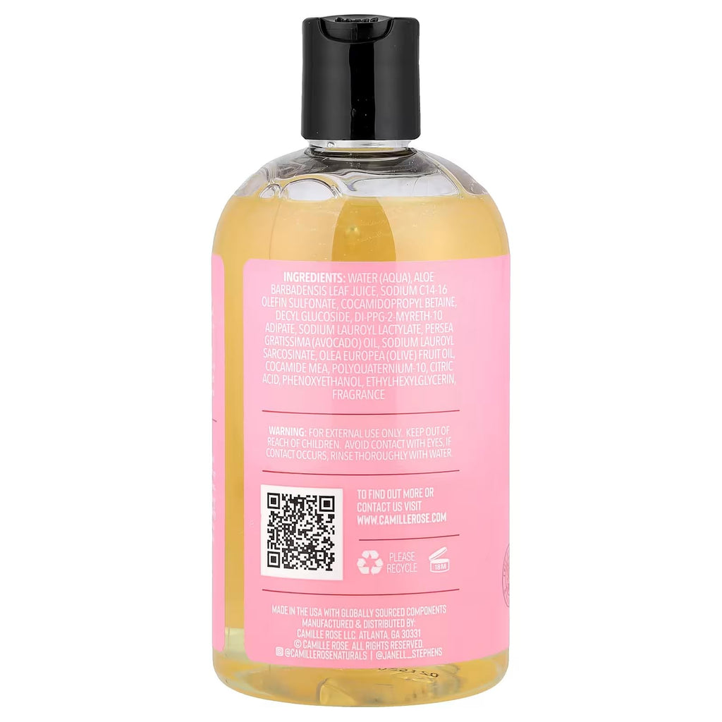 Camille Rose Curl Love Shampoo – Olive Fruit Oil & Avocado Oil, Hydrating Cleanser for All Hair Textures | 12 fl oz